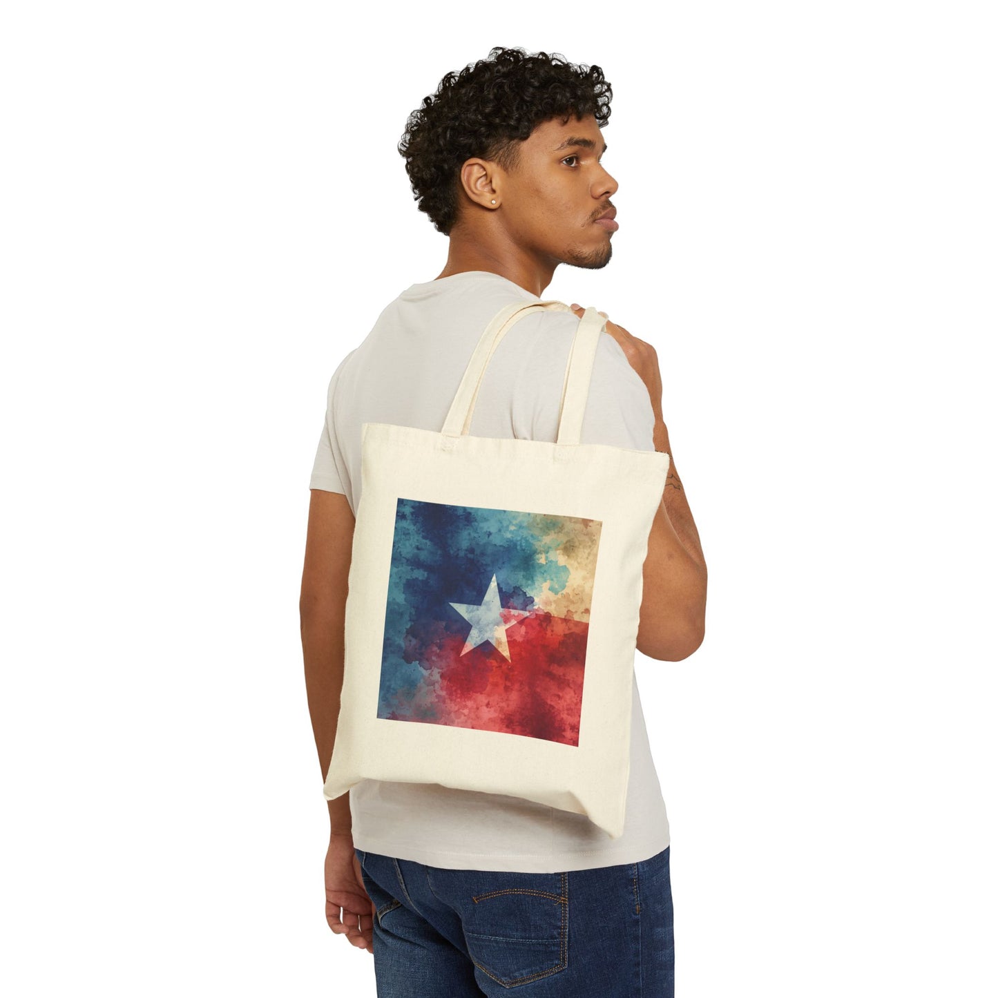 Texas Star Canvas Tote