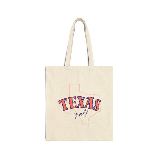 Texas Y’all Canvas Tote